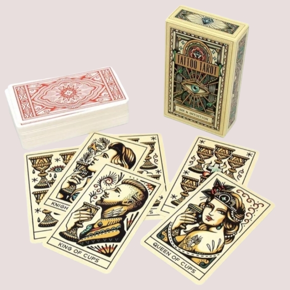 The Literary Witches Oracle Cards Tattoo Tarot Cards 78 Card Deck - Picture 2 of 7